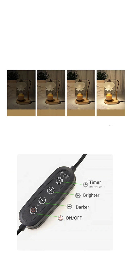 Lampe chauffe-bougie "Matin à Florence"